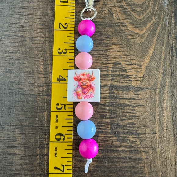 Be Mine Cow Keychain – Bright & Playful Colors - NWOT - Picture 5 of 5